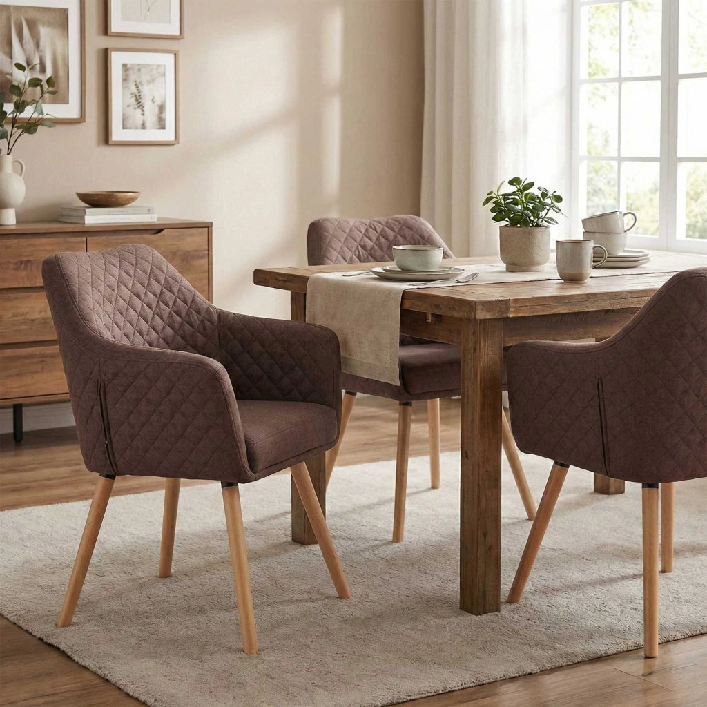 Sedia per sala da pranzo Gent tessuto naturale 1