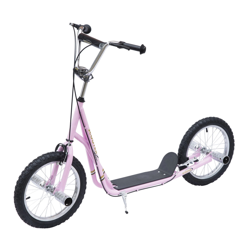Scooter per bambini con ruote pneumatiche ¨C zephmum ¨C Rosa 16'