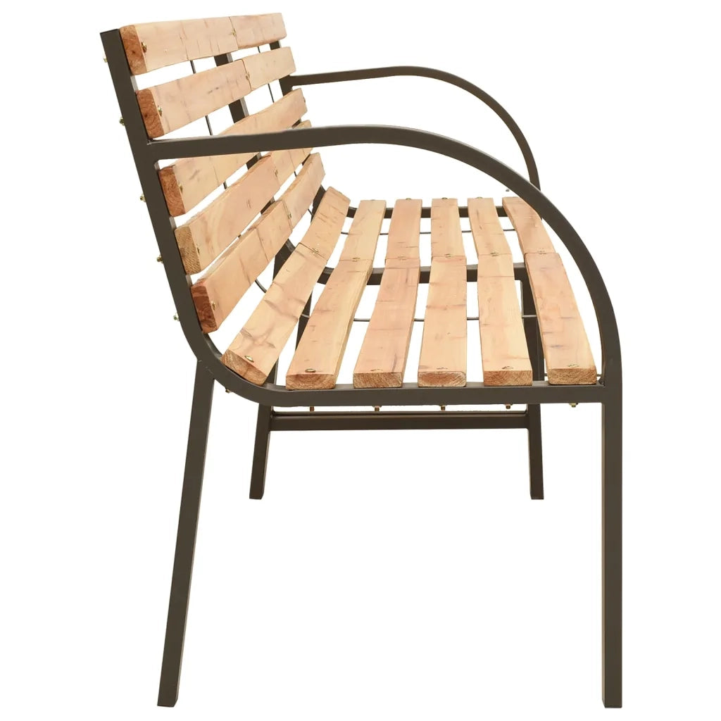Panca da Giardino Doppia 225 cm in Legno Massello di Abete 319575