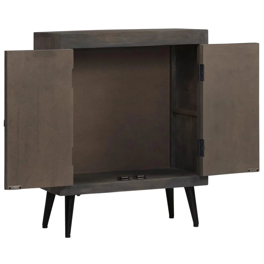 Buffet credenza mobiletto consolle mobile contenitore legno massello di mango 76 cm 4402212