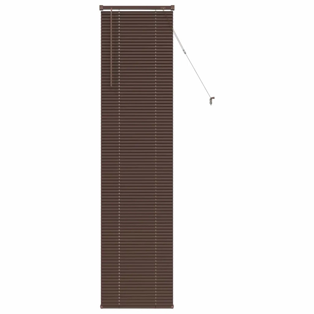Tenda Veneziana Marrone Scuro con Motivo 213 x 40 cm PVC 42003797