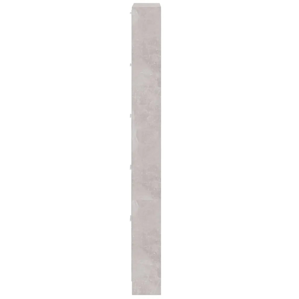 Scarpiera Grigio Cemento 59x17x169 cm in Legno Multistrato 342513