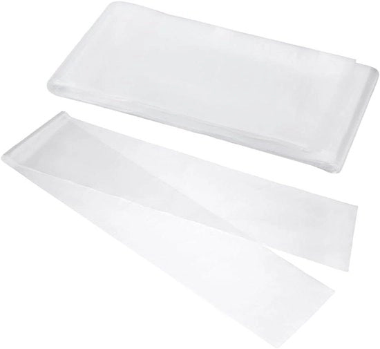 Sac di Stoccaggio per Poster in Plastica - 100 pezzi - Acqua-Resistente - Translucido - Lungo - Sac di Stoccaggio per Poster - Dimensione Grande