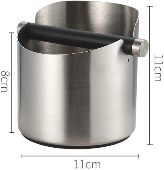 Percussione espresso, cassetta di macinazione caffè in acciaio inossidabile con maniglia di percussione rimovibile, tromba in acciaio inossidabile 

Specifiche tecniche: 
- Modello: 
- Materiale: Acciaio inossidabile 
- Dimensioni: 
- Peso: