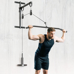 Pulley Machine Home Gym e Puleggia LAT Machine Attacco per Dischi Pesi Universali con Accessori