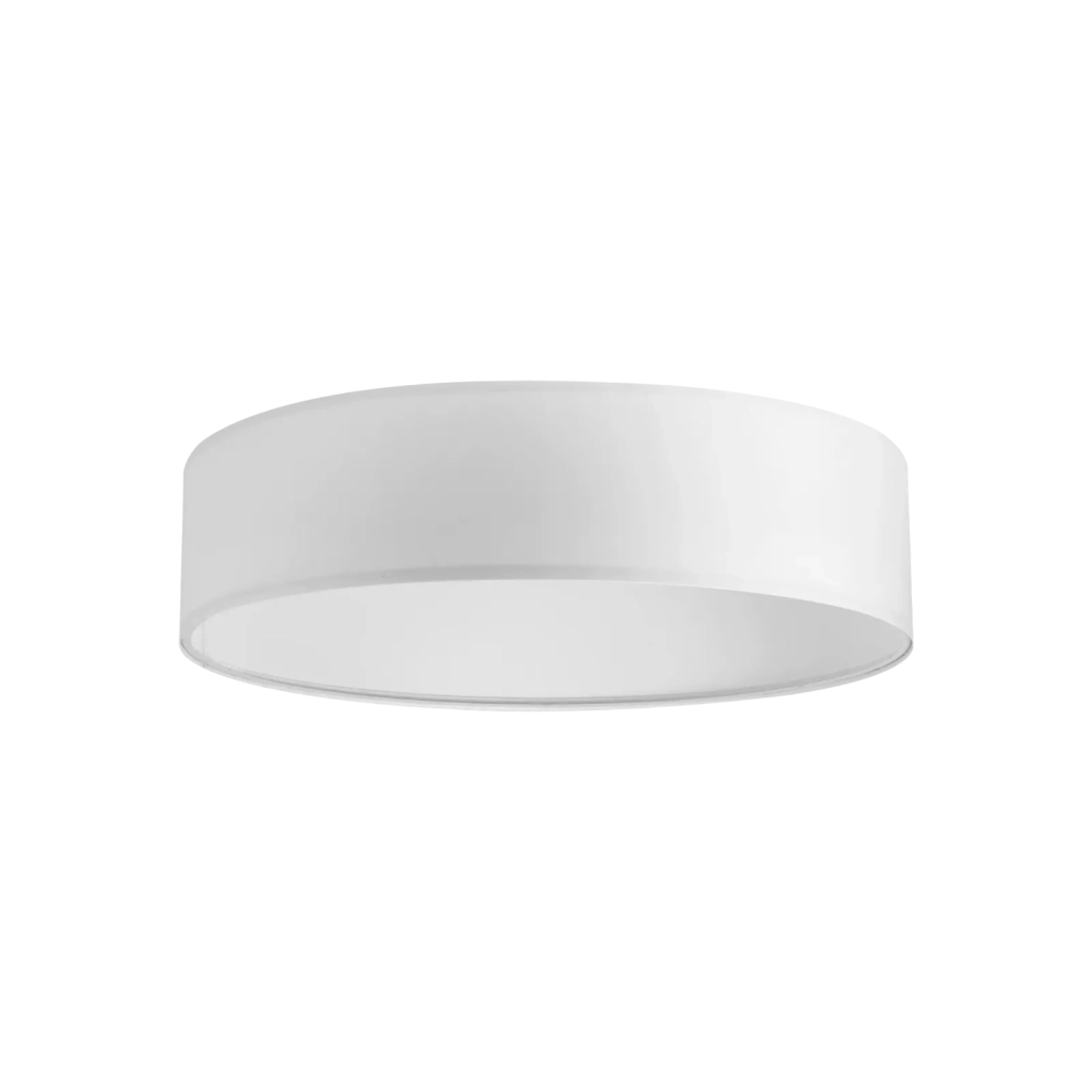 SET UP PARALUME SLIM D.70CM IN TESSUTO E PVC PER LAMPADARIO A SOFFITTO BIANCO