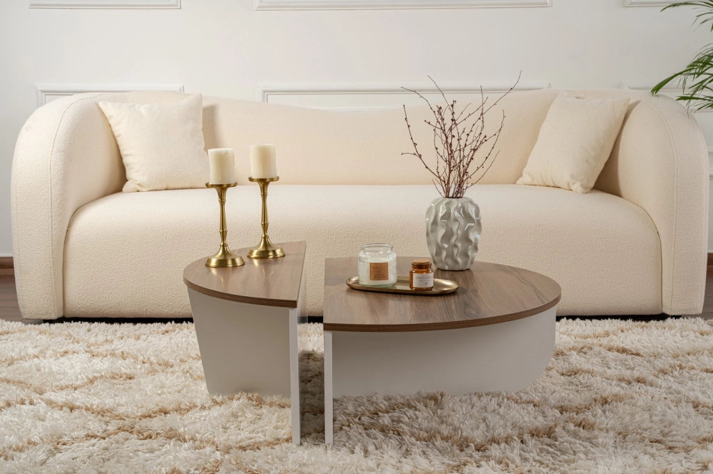 Tavolino in legno "Orion" 90 x 60 x 30 cm - Noce