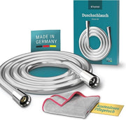 Doucheslang in Acciaio 1,60 m Fatto in Germania Protezione Twist con Superficie in Acciaio con Aspetto Metallico Flessibile e Elastico Compatibile con Hansgrohe Douchekop