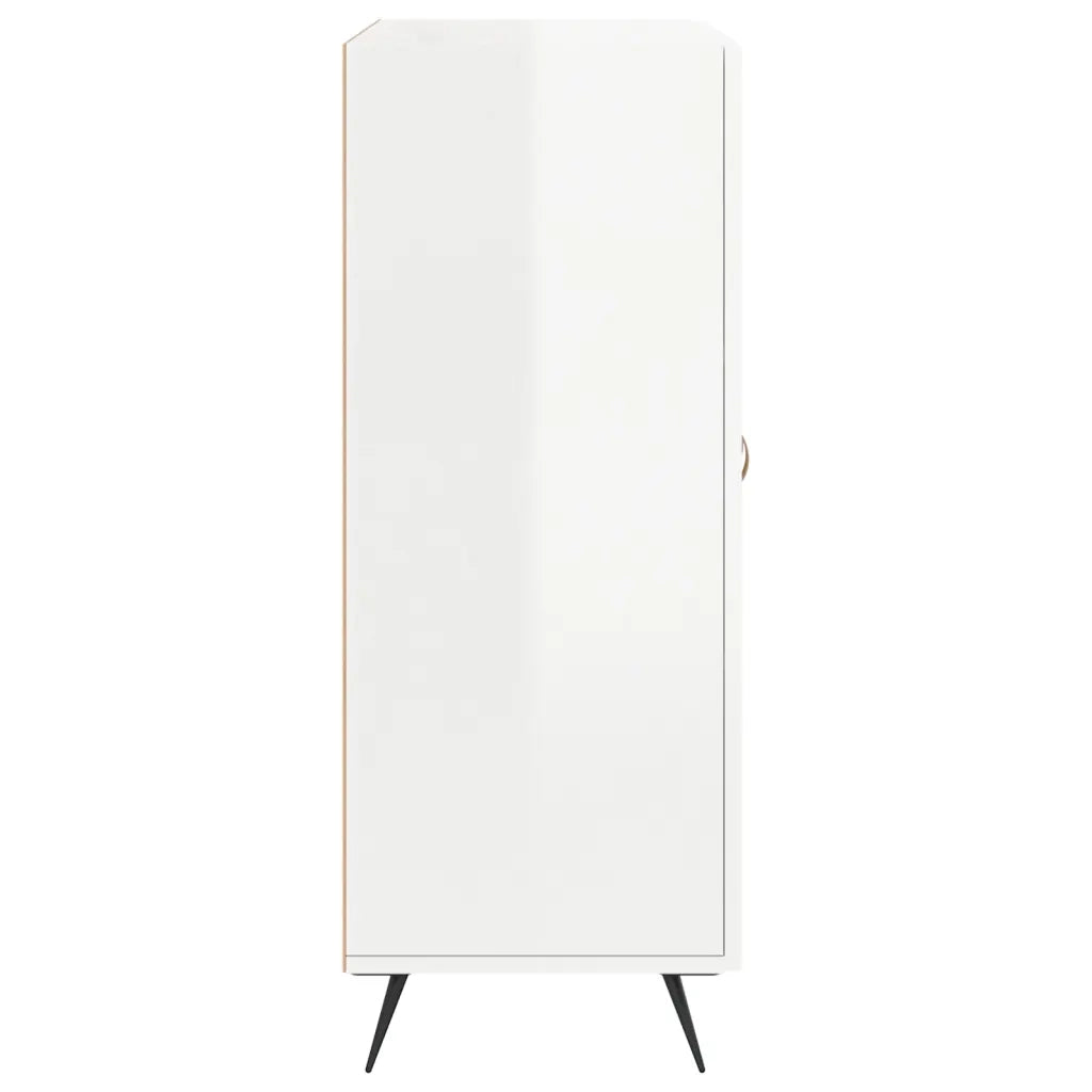 Credenza 69,5x34x90 cm in Legno Multistrato Bianco Lucido 827694