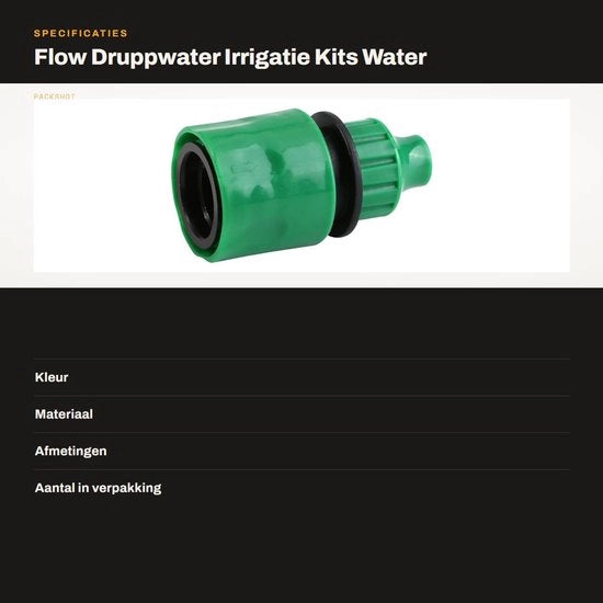 Kit di Irrigazione a Gocce - Sistema di Nebbia - Aspiratori - Connector di Valvola - Connector di Connettore Rapido - Bocchetta Rimovibile