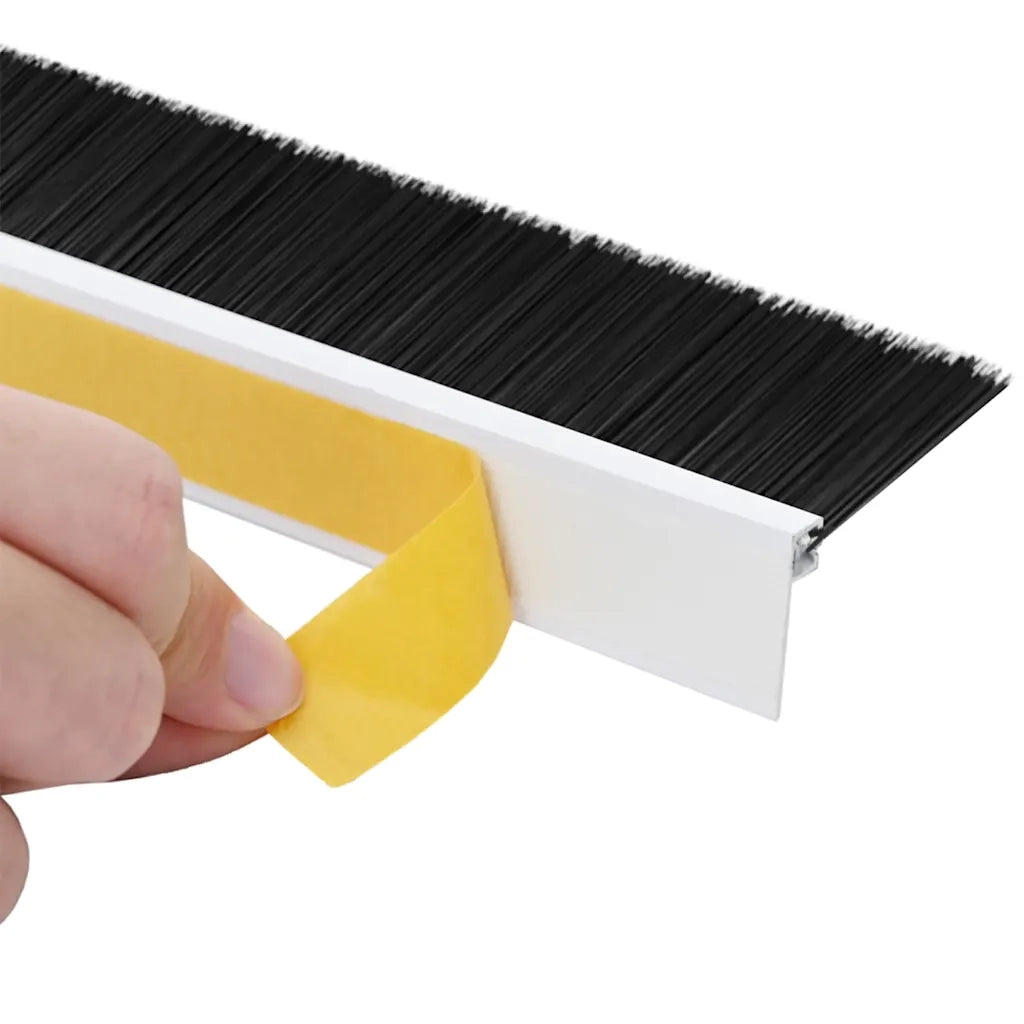 Spazzole per porte autoadesive 2 pcs Bianco 100 cm 42019523
