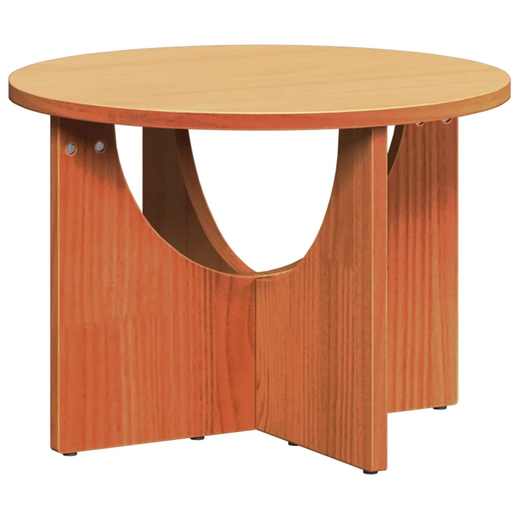 vidaXL Tavolino da salotto Cera marrone 50 x 50 x 35 cm