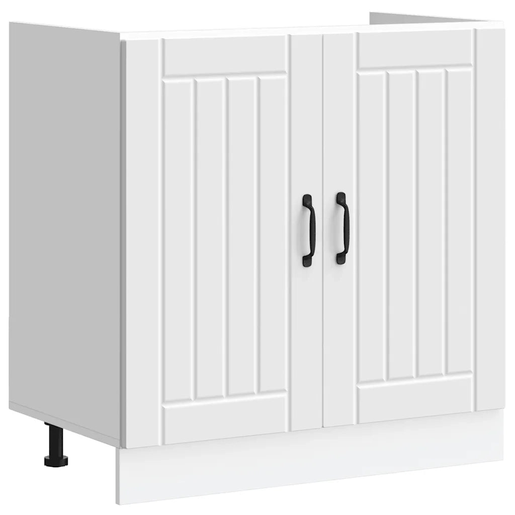 Mobile Base Lavello Lucca Bianco in Legno Multistrato 853687