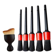Set di pulizia auto 6 pezzi per dettaglio auto spazzola per rivestimento auto spazzola morbida