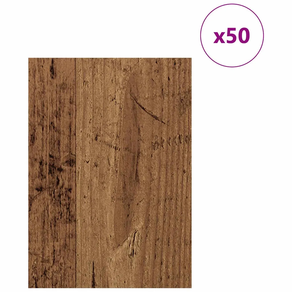 Pannelli decorativi 50 pcs Legno vecchio 21 x 30 x 0,27 cm 885578