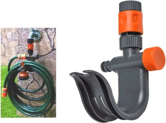 Connettore di scarico con supporto a tubo e 2 uscite