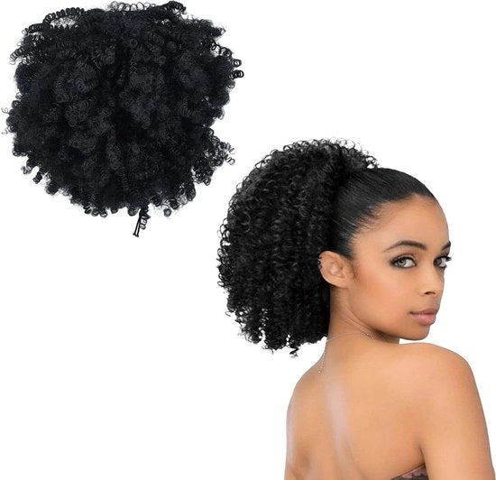 Accessori per capelli - Estensione per capelli in stile bohemien per capelli corti e ricci - Pezzo di capelli sintetico naturale