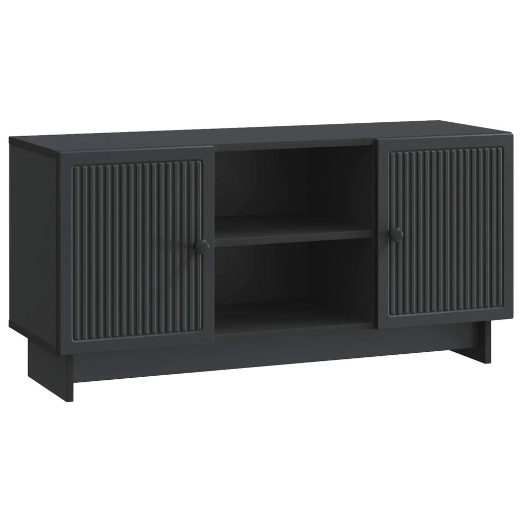 Mobile TV Nero 102 x 34,5 x 50 cm Legno multistrato 894006