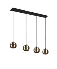 Lampada a Sospensione da Interno  E14 in Metallo Ottone Satinato