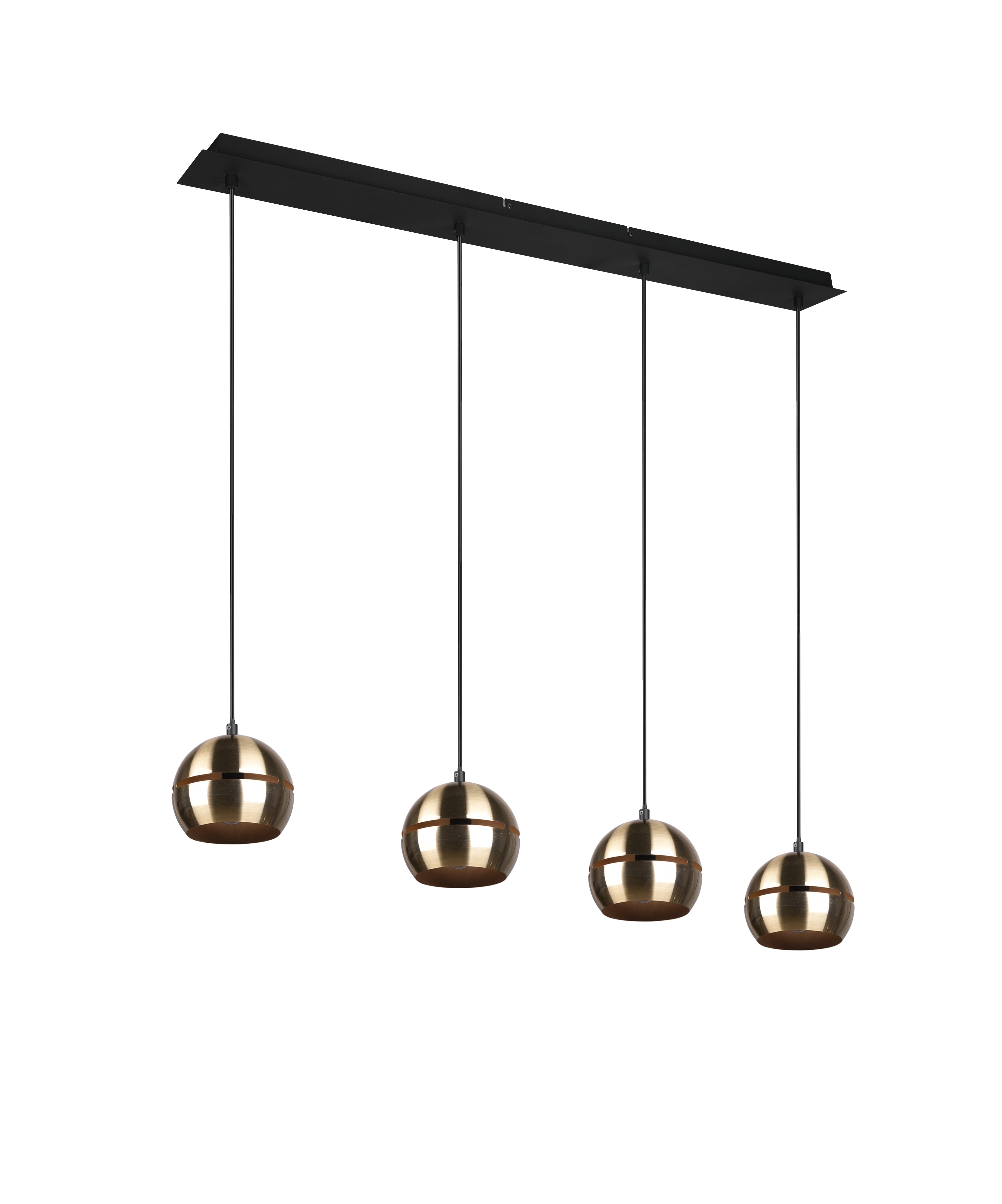 Lampada a Sospensione da Interno  E14 in Metallo Ottone Satinato