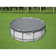Bestway Copertura per piscina Ø4,88 m Rotondo Poliestere Grigio 42035726