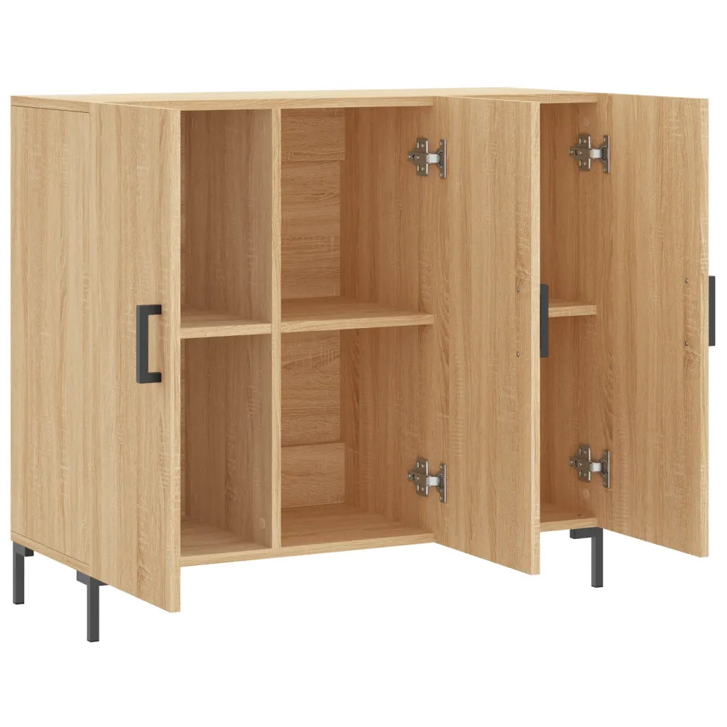 Credenza Rovere Sonoma 90x34x80 cm in Legno Multistrato 828111