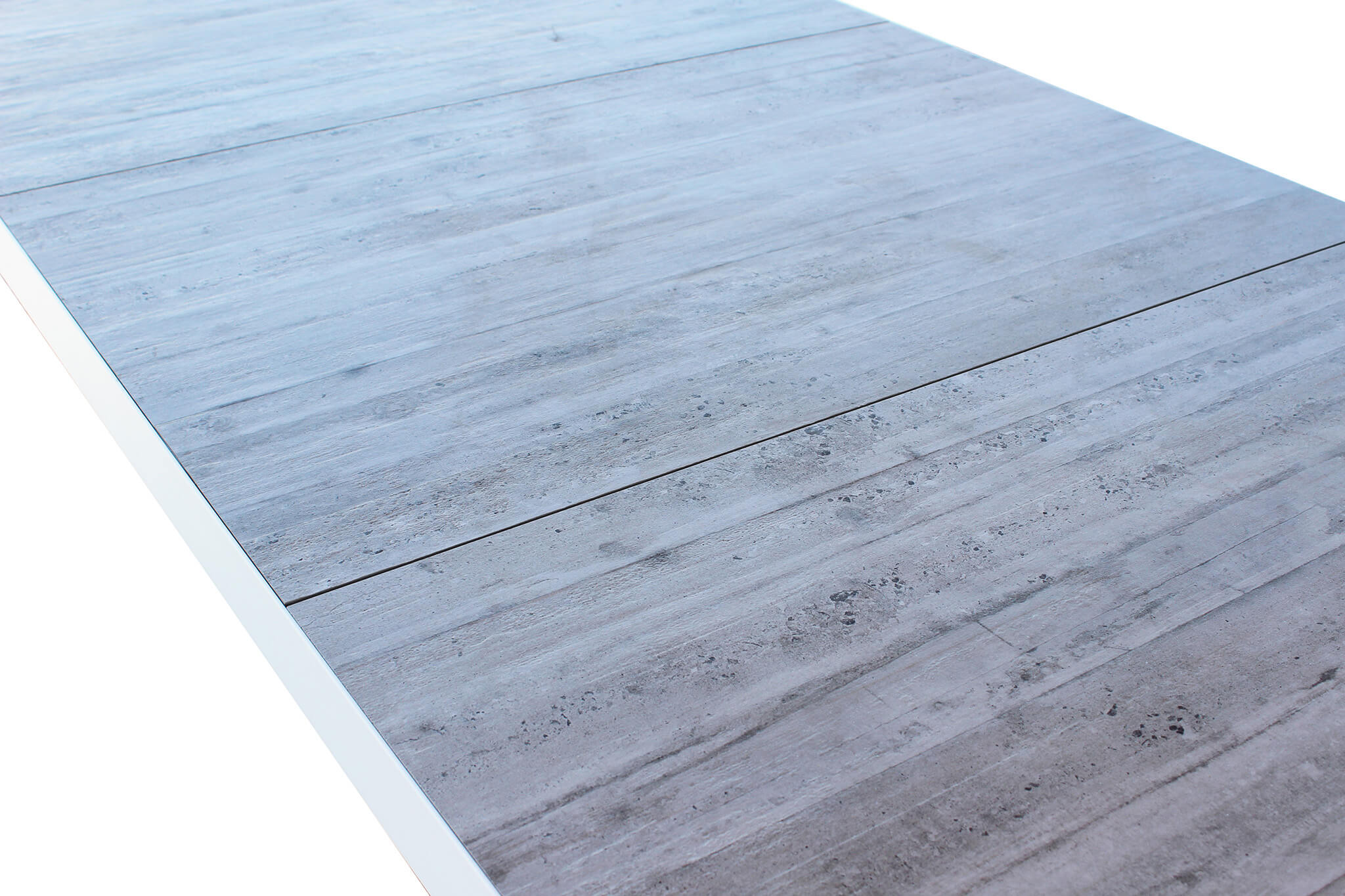 Tavolo Carson 195x90x74 h cm in Alluminio Bianco