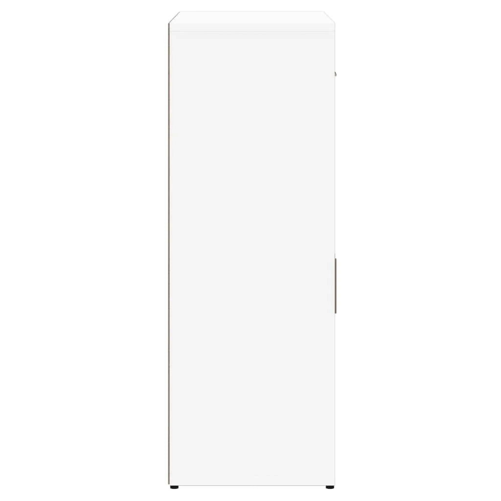 Buffet credenza cassettiera armadio mobile contenitore organizer per cucina soggiorno salotti set da 2 60 x 30 x 84 cm legno ingegnerizzato bianco 02_0036672