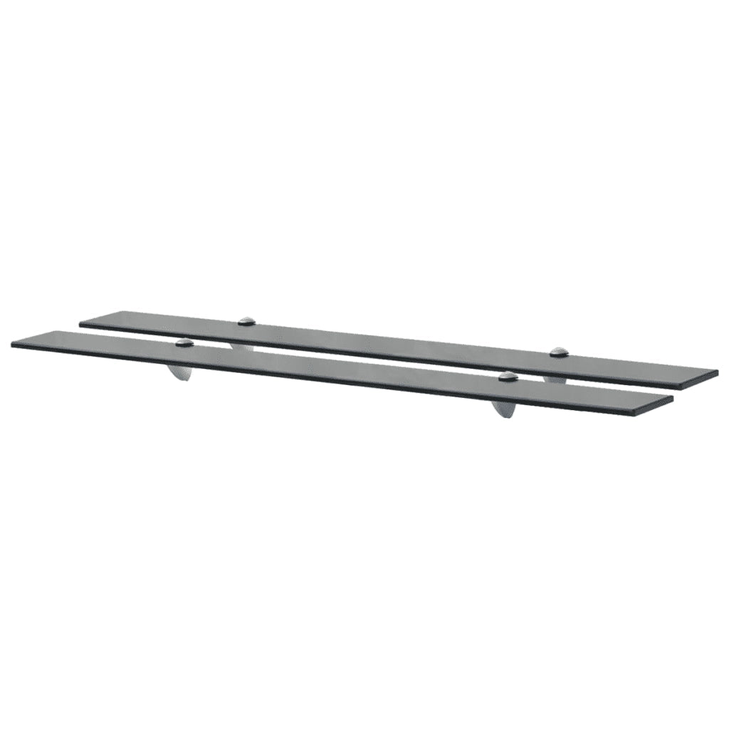 Mensole Galleggianti 2 pz in Vetro 100x10 cm 8 mm cod mxl 33468