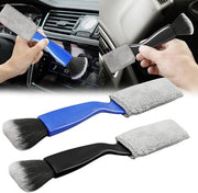 Set di 2 borsette di pulizia per auto, borsetta di pulizia per interno auto, borsetta di pulizia per auto, borsetta di pulizia per sedile auto per pulire le aperture di ventilazione, cruscotto (blu e nero)