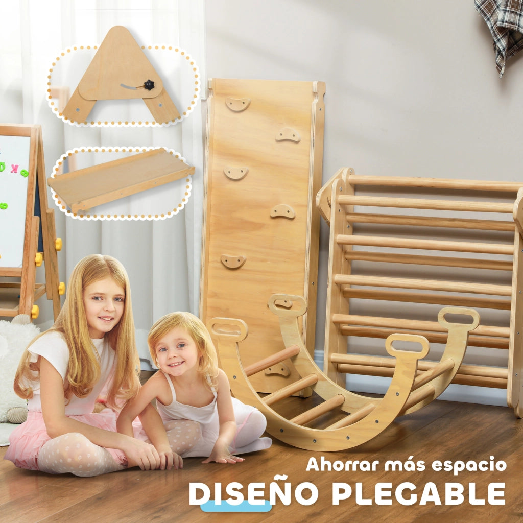 Struttura di arrampicata per bambini in legno ¨C zephmum ¨C 178x64.5x63 cm