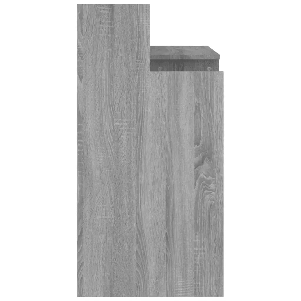 Scrivania | Tavolo da Ufficio con Luci LED Grigio Sonoma 97x45x90 cm in Multistrato