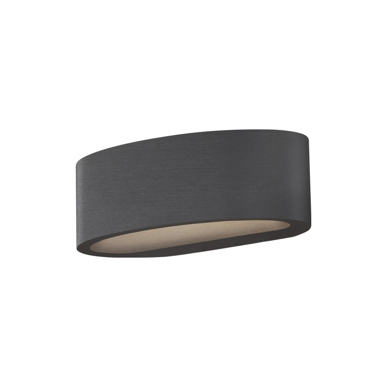 LUNARIS Applique LED Biemissione 17,5W 3000K IP54 CRI90, Struttura in Metallo Titanio, Dimmerabile a Taglio di Fase - Rossini Group