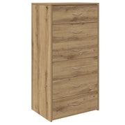 Credenza | Madia | Buffet da pranzo | Armadio da pranzo 6 Cassetti Rovere Artigianale 50x34x96cm Truciolato