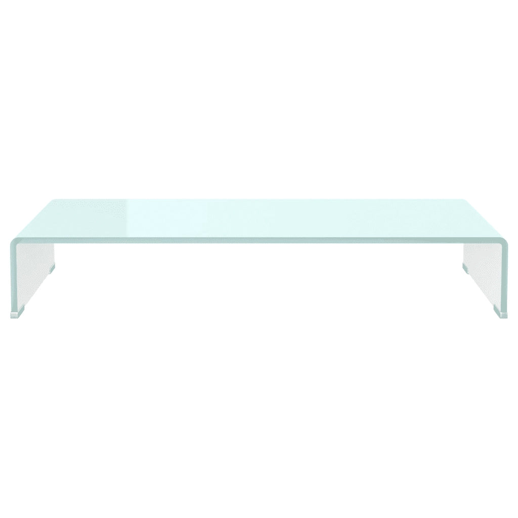Supporto TV-Rialzo Monitor in Vetro Verde 80x30x13 cm