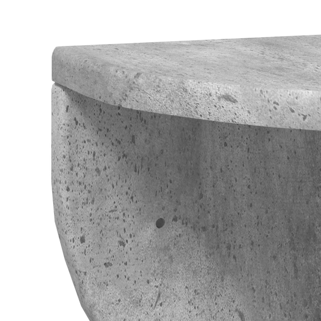 Scaffale da parete | Ripiano a parete | Mensola a parete Grigio cemento 48 x 24 x 24 cm