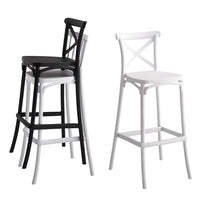 Set 4 Sgabelli 40x36x91 cm in Polipropilene Pompei Tortora