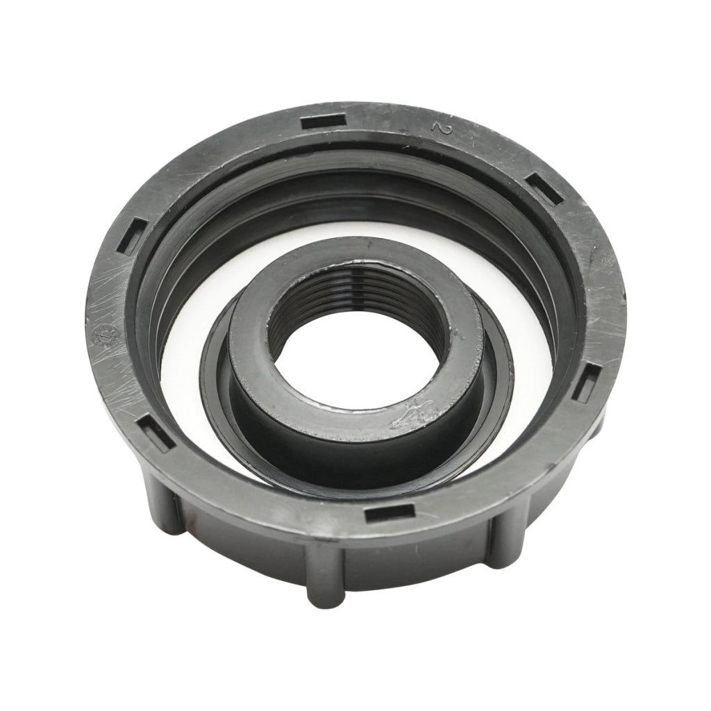 Rubinetto IBC in zinco, adattatore da 2, filetto esterno S60x6, ugello da 0,75, metallo/plastica.