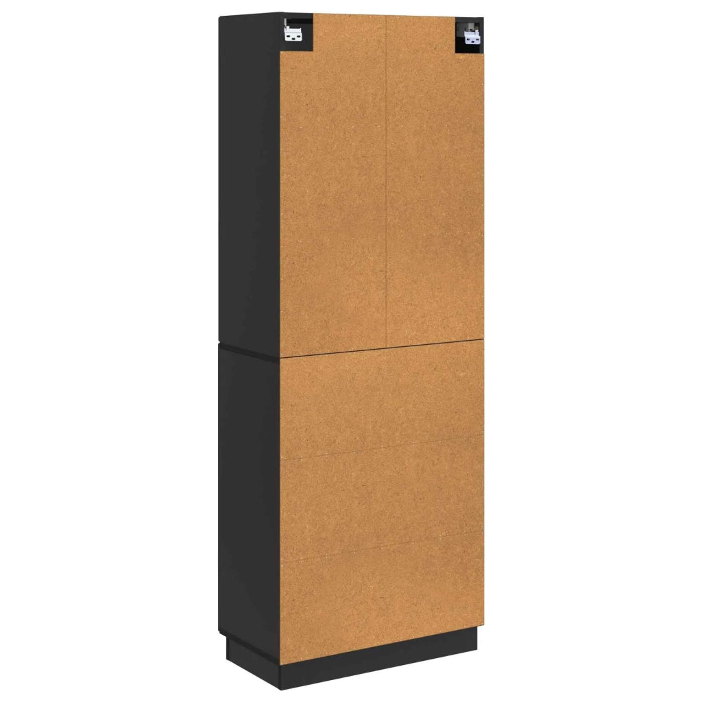 Set di armadi 2 pcs Nero Legno ingegnerizzato