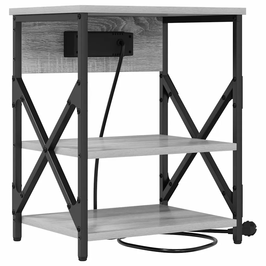 Armadio da Notte 2 pcs Grigio Sonoma 41 x 31 x 51 cm 859522