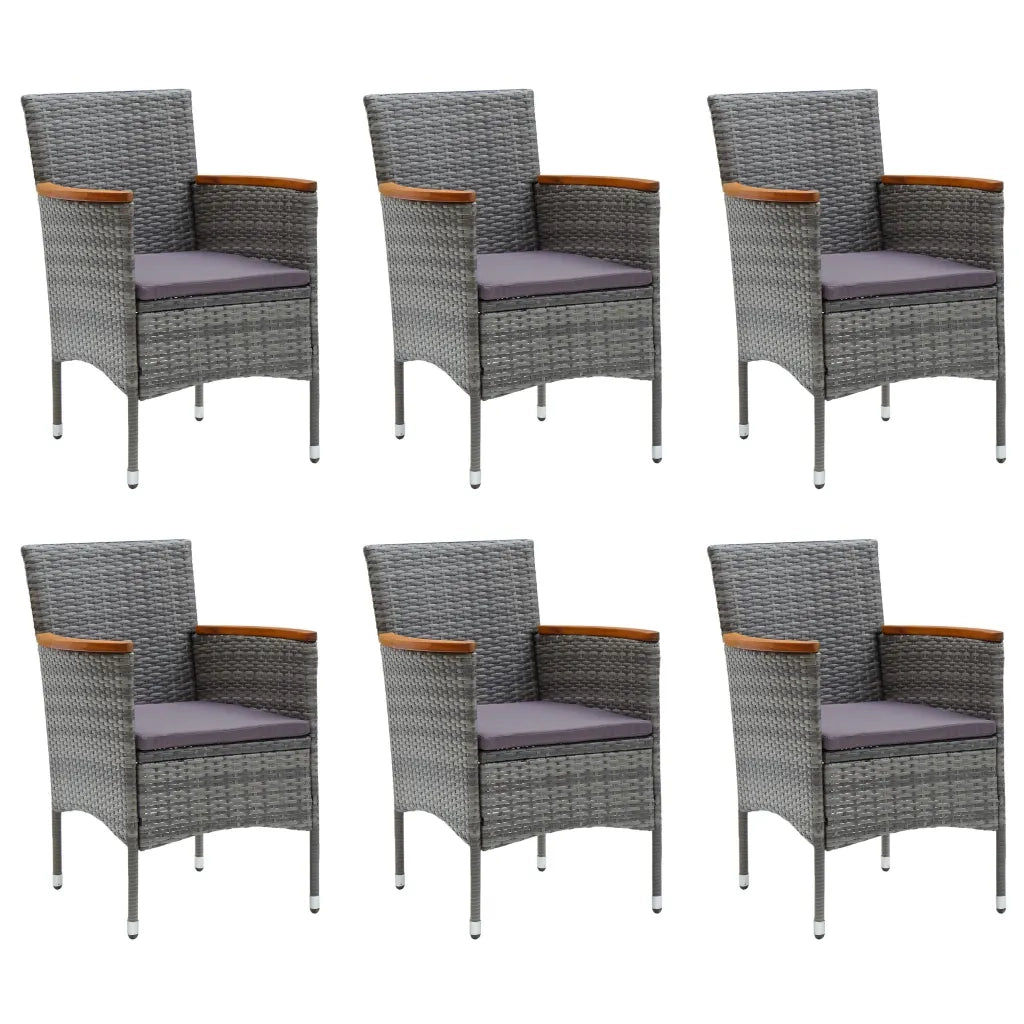 Set da Pranzo da Giardino 7 pz Grigio cod mxl 36104