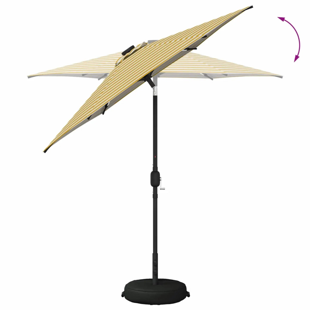 Parasol da Giardino con Luci LED 230 x 230 cm Poliestere 42036255