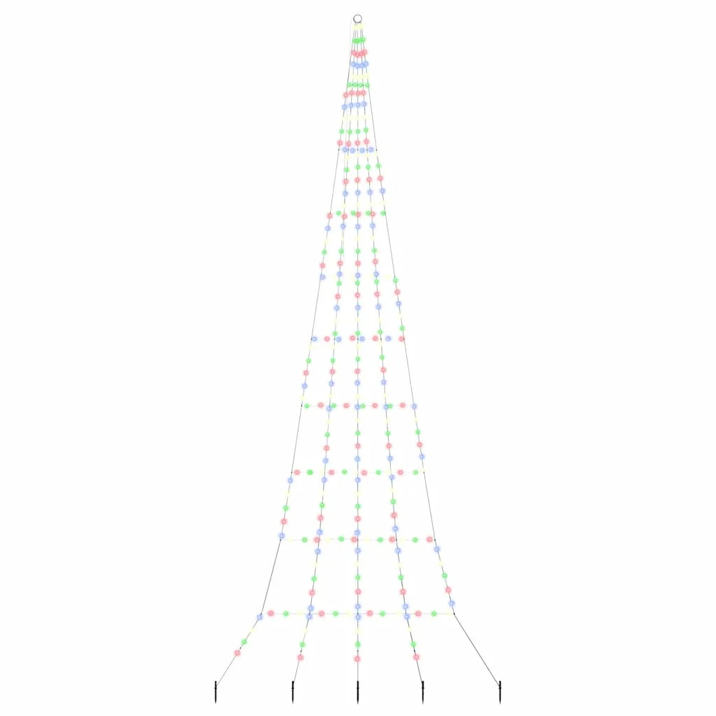 Albero di Natale LED con picchetti per il terreno 511 cm