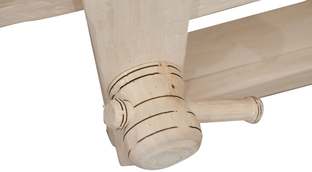 Biscottini Porta Tv in legno massello di tiglio grezzo L120XPR65XH45 cm. Made in Italy