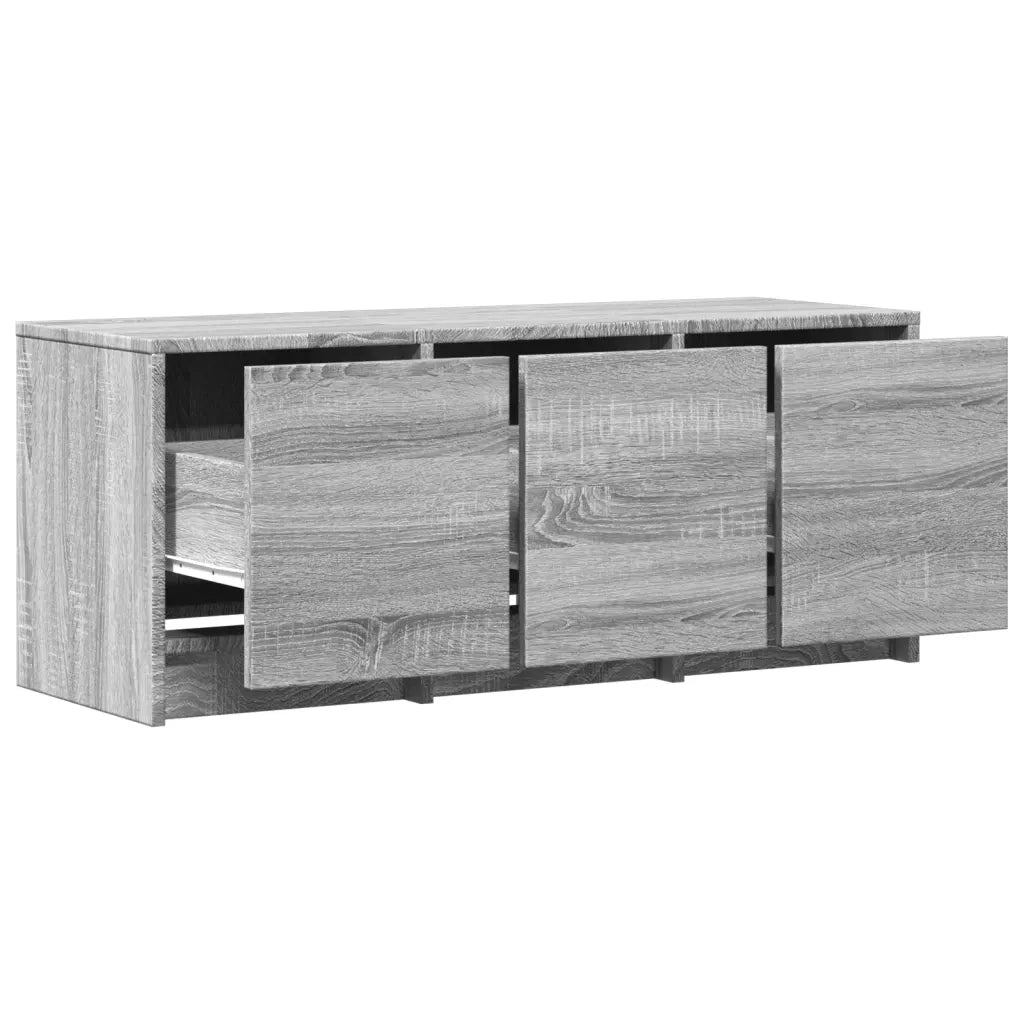 Mobile Porta TV con LED Grigio Sonoma 97x34x40 cm in Truciolato