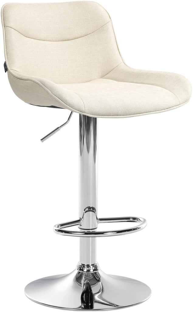 Barhocker Vonore Stoff chrom