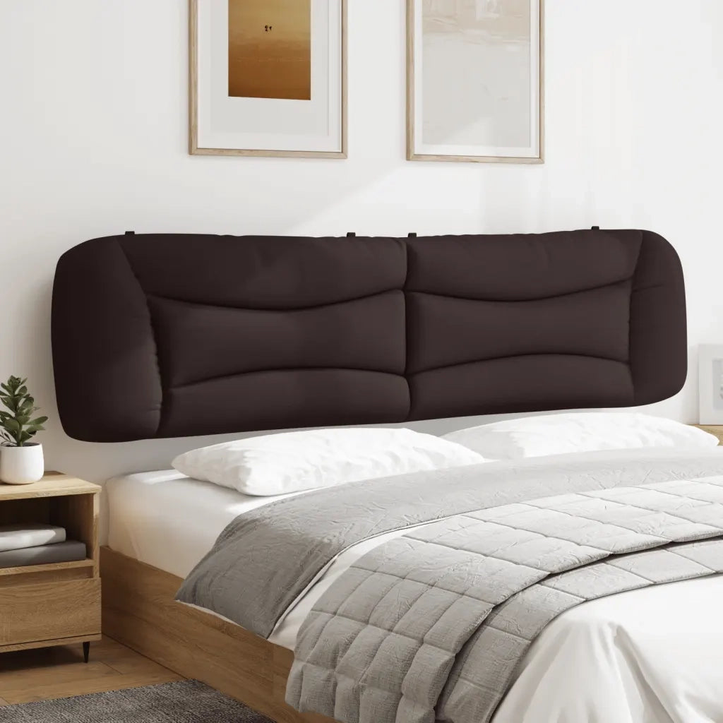 Cuscino Testiera Hvar Marrone Scuro 200 cm in Tessuto 374619