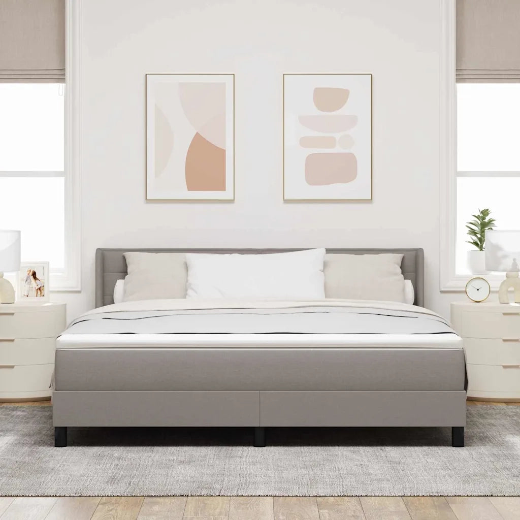 Letto a molle con testiera Talpa 200 x 180 cm Tessuto 3341059