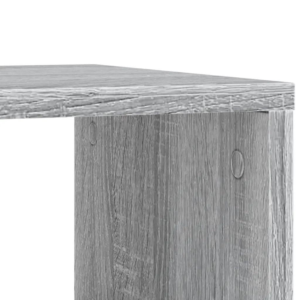 Tavolino | Tavolo laterale con Ruote Grigio Sonoma 50x30x55 cm Legno Multistrato