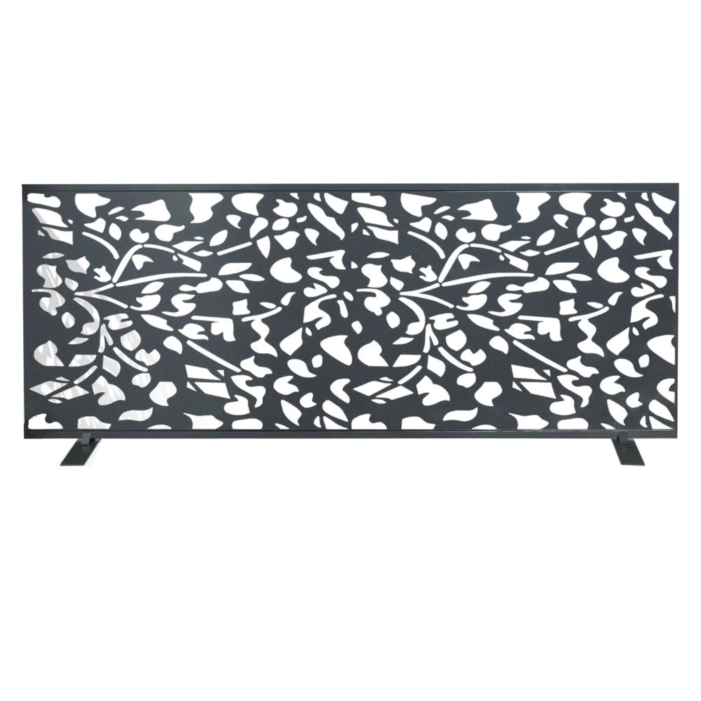 IDMarket - Pannello decorativo universale 160 x 60 CM FLOWER grigio
